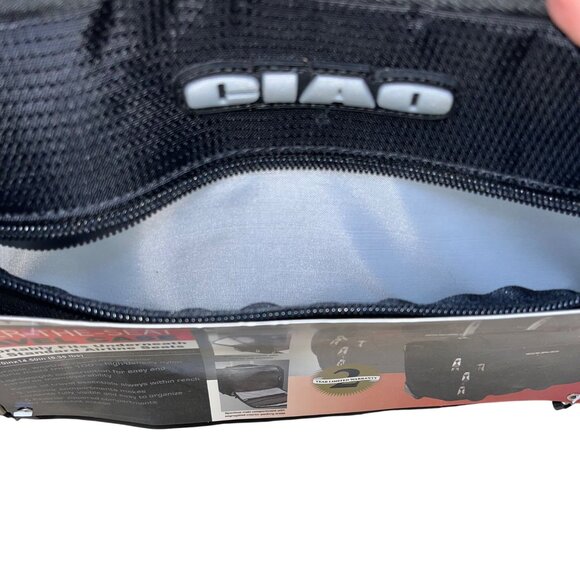 Ciao Unisex Black Nylon Under-The-Seat Spacious Rolling Travel Case - Picture 7 of 14